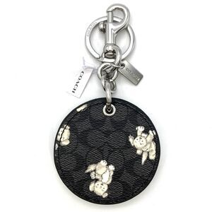 New Coach Disney Dalmatian's Mirror Blue Black Keychain